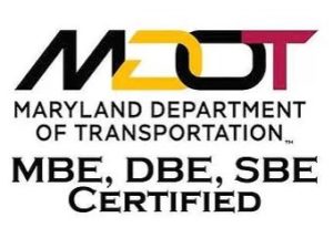Maryland Department of Transportation DBE MBE SBE certification logo for HyLoSo International facilities and technology services
