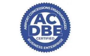 Airport Concessions Disadvantaged Business Enterprise certification logo for HyLoSo International operational and technology solutions