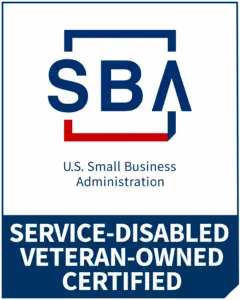 SBA Service-Disabled Veteran-Owned Small Business certified logo for HyLoSo International AI-driven facilities management and government solutions